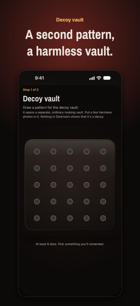 Noxium's decoy vault: a second pattern opens a separate vault with harmless photos